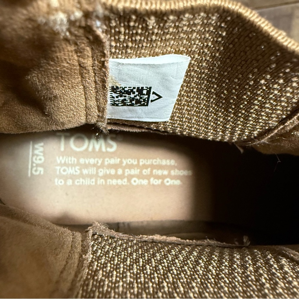 Toms Ella Chelsea Suede Low Heel Bootie Shoes Womens Size‎ 9.5 Tan - Picture 8 of 8